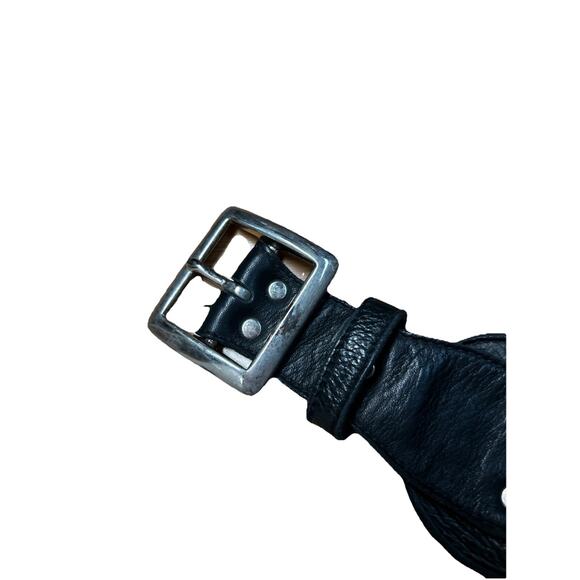 Black Leather Crossbody Bag - Picture 8 of 10